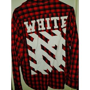 Off White Virgil Abloh flannel shirt